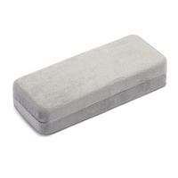 Étui à lunettes rectangulaire en métal PU écologique portable à monture intégrale tendance imprimé pour la myopie et la presbytie