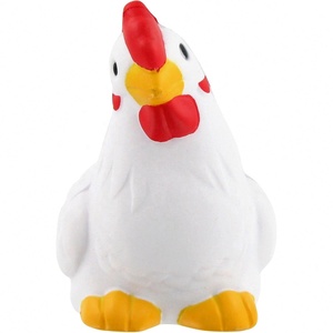 Bola de estrés de juguete antiestrés de Pu de pollo con logotipo personalizado - Product Image 2