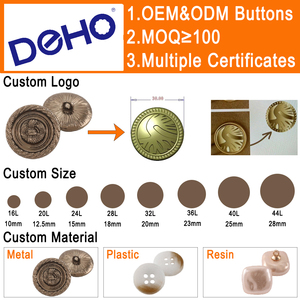 Bottoni Personalizzati OEM ODM in Lega di Zinco e Ottone con Logo, 15mm-25mm, Dorati con Strass e Perle a Forma di Cuore per Baju Melayu - Product Image 4
