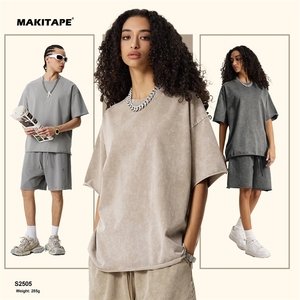 Camisetas Vintage de Diseño Personalizado S2505 para Hombre, 100% Algodón, 285g, Peso Pesado, Hombros Caídos, Estampado Personalizado, Dobladillo sin Rematar, DTG - Product Image 3