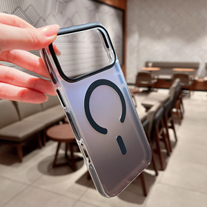 Ốp điện thoại iPhone 13 14 15 16 17 Pro Max hai màu, viền gradient, chống trượt, chống va đập, từ tính, chống rơi - Product Image 6