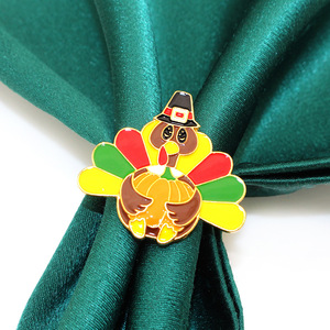 Anneaux <span class=keywords><strong>de</strong></span> <span class=keywords><strong>serviette</strong></span> <span class=keywords><strong>de</strong></span> table en acier inoxydable amusants pour la fête <span class=keywords><strong>de</strong></span> Thanksgiving, supports <span class=keywords><strong>de</strong></span> serviettes pour la décoration <span class=keywords><strong>de</strong></span> table <span class=keywords><strong>de</strong></span> dîner - Product Image 4