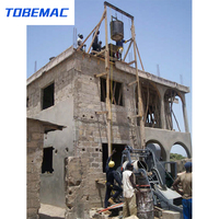 Bétonnière diesel portable TOBEMAC 510L avec moteur 16HP et treuil de levage |   Machine à mélanger le ciment mobile à haute efficacité A2-510LT