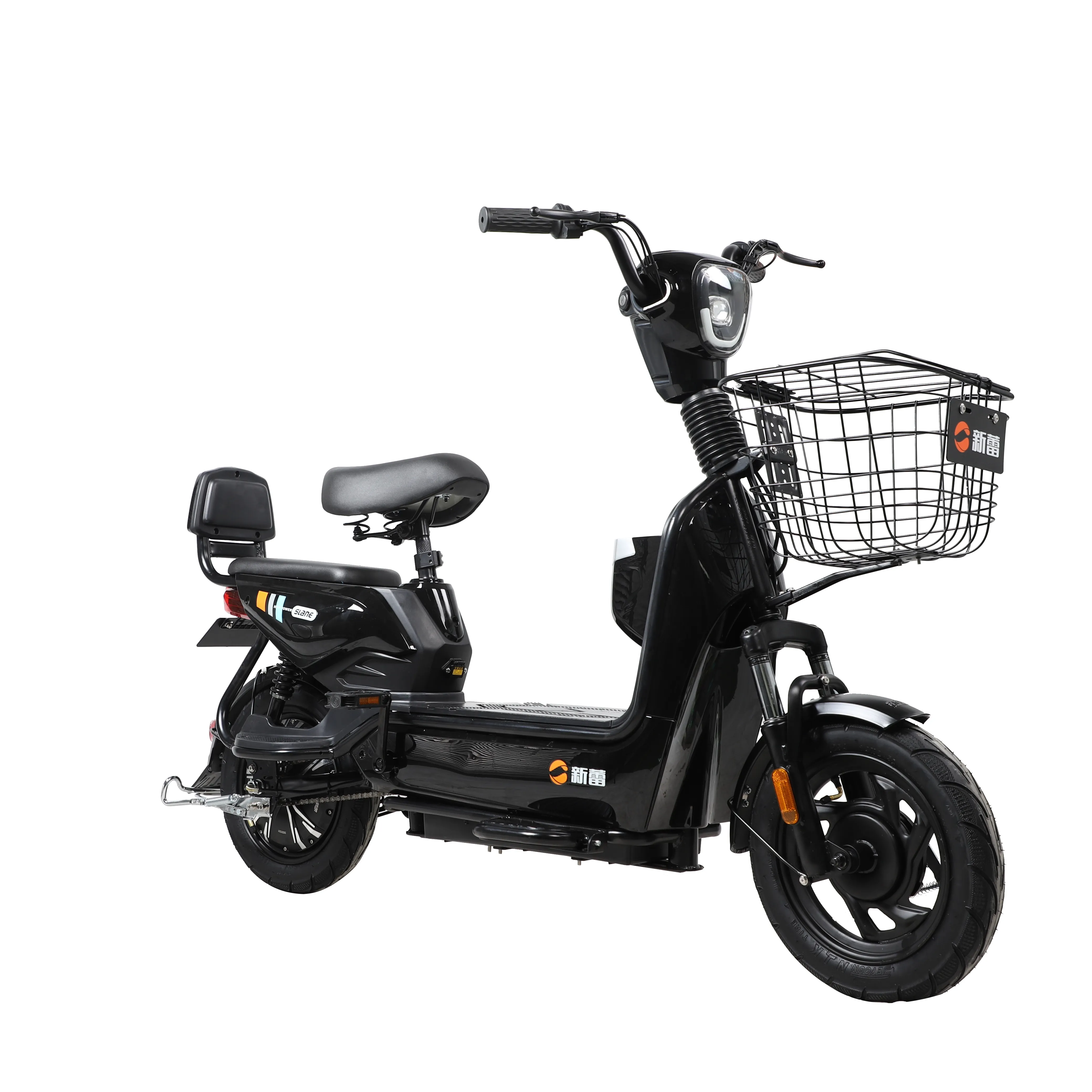 Scooter elétrico de baixa velocidade 350w, com cesta grande