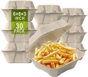 Contenedores Profundos de Bagazo de Caña de Azúcar con Tapa Ventilada para Empaque de Productos Frescos y Panadería - Product Image 4