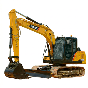 SY135C Sany <b>Small</b> Excavator 14.87 Ton Operating <b>Weight</b> 0.6cbm Bucket Capacity Crawler Excavator Isuzu Good Working Performance - Product Image 1