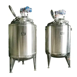 Stainless steel heating or cooling mixing tank with agitator for factory price
