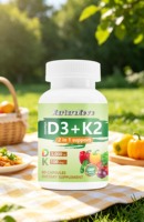 Capsules D3+K2 60 pièces Best-seller transfrontalier OEM disponible