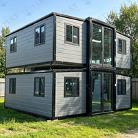Maison conteneur extensible imperméable et résistante à l'hiver FLKT, garantie 2 ans, usine source, maison modulaire préfabriquée moderne et luxueuse
