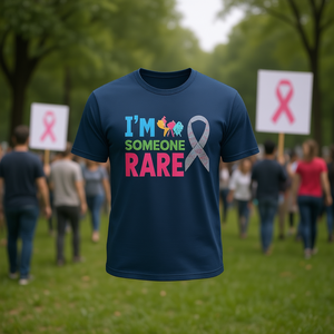 T-shirt I'm Someone Rare Unisex per Adulti - Giornata di Consapevolezza sulle Malattie Rare 2025 - Girocollo a Maniche Corte con Stampa Digitale - Product Image 2