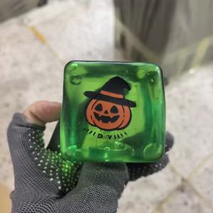 Wholesale Halloween Squishy Maltose Slow Rising Ice <b>Cube</b> Squeeze Toys Fidget Toys Stress Relief Halloween <b>Cube</b> Squishy Toy - Product Image 3
