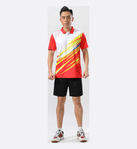 Polo de badminton personnalisé à impression rapide, anti-humidité, pour club et équipe, entraînement, vente en gros, logo personnalisé - Product Image 3