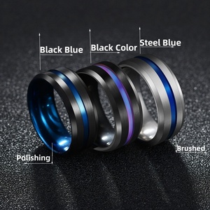 Anello in acciaio inossidabile <span class=keywords><strong>per</strong></span> uomo e donna, - Product Image 5