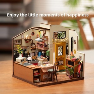 DIY Hut Becca Bakery - <span class=keywords><strong>Maison</strong></span> miniature en bois assemblée à la main - Modèle de <span class=keywords><strong>maison</strong></span> miniature - Jouet créatif - Cadeau d'anniversaire pour les 14 ans et plus - Boîte colorée - Product Image 3