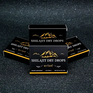 Pure Natural Shilajit Black Resin Mineral Pitch Tablets Shilajit Dry Drops Supplement For Energy Boost And Detox