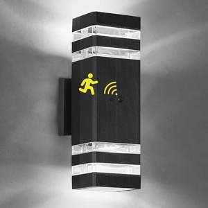 Lámpara de Pared LED para Exteriores, Impermeable, de Aluminio, Cuadrada, con Iluminación Superior e Inferior, para Patios, en Forma de Tira Larga - Product Image 1