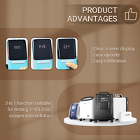 Dispositif de mesure de pureté O2 concentrateur analyseur de Service compteur d'oxygène 3-en-1 batterie portable 9V