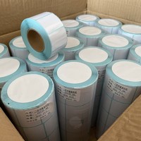 Penjualan Langsung Pabrik Label Termal Label Pengiriman Kertas Termal Kustom Gulungan Stiker Tahan Air Tahan Minyak