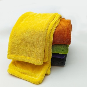 Serviette de lavage de voiture en microfibre 85x55 cm, épaisse, absorbante, double face, bord tressé, serviette de nettoyage professionnelle - Product Image 1