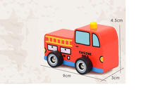 Jouet de voiture miniature en bambou et bois écologique pour enfants, avec son personnalisé, pour enfants