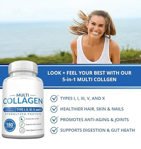Oem/Odm Private Label Multi Collageen Capsules Voedingssupplementen Revitaliseren Huid, Haar En Nagels - Product Image 5