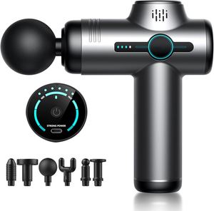 Mini Pistola de Masaje de Bolsillo para Tejido Profundo con Percusión y Vibración, 6 Velocidades, Recargable, Material ABS para Uso Corporal - Product Image 1