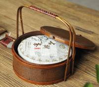 Panier de pique-nique en rotin artisan-Fourre-tout rond laqué tissé à la main pour les sorties à la plage et les visites de marchés fermiers