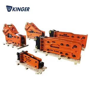 2024 vendita calda Kinger marca lato/top/box silenziato idraulico martello demolitore per Mini escavatore
