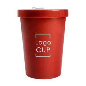แก้วกาแฟแบบใช้ซ้ำได้ขนาด 15 ออนซ์ พร้อมหลอดดูด ปลอดสาร BPA เหมาะสำหรับเด็ก งานปาร์ตี้ งานเทศกาล ใช้ได้ทั้งเครื่องดื่มร้อนและเย็น - Product Image 2