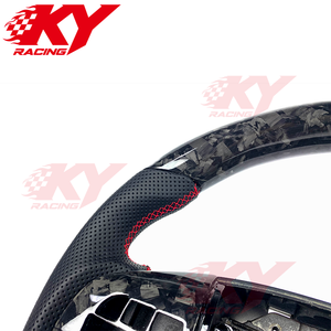 Accesorios Interiores para Automóviles Mazda Speed 3 6 RX-8 CX-3 CX-5 CX30 2010-2014, Volante Deportivo de Fibra de Carbono Forjado - Product Image 2