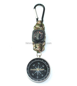 Ngoài trời không thấm nước chống sốc la bàn Nhiệt kế Keychain với Noctilucent hiển thị con trỏ quay số handmade - Product Image 1
