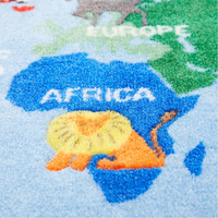 Tapis personnalisé en nylon imprimé pour salle de classe, antidérapant, durable, éducatif, pour enfants, idéal pour bibliothèque et coin lecture - Grande Vente