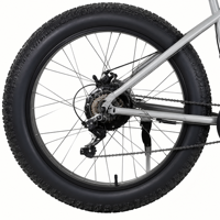 Vélo de montagne électrique à gros pneus pour adultes, batterie E-Bike, phare LED, suspension avant, frein à disque, vélo tout-terrain