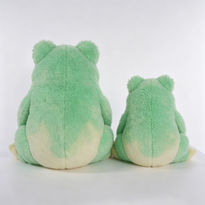 Peluche grenouille personnalisée, peluche grenouille verte, peluche grenouille assise, ensemble de peluches grenouilles grandes et petites - Product Image 3