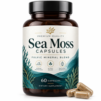 Capsules de Mousse de Mer Végétaliennes – Produits de Beauté à base de Mousse de Mer Irlandaise, Fucus et Racine de Bardane pour la Peau, les Cheveux et les Ongles – Avec Vinaigre de Cidre de Pomme