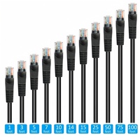 Cable de Conexión Ethernet CAT6 CAT6A RJ45 UTP de 0.5m-20m, MOQ Bajo, para Red LAN, Router de Computadora, Cobre Puro, Certificado CE