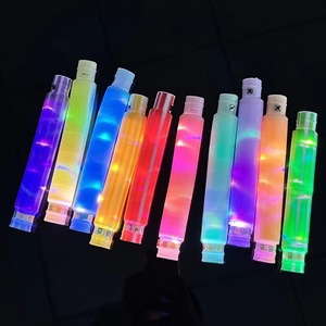 Jouet sensoriel <span class=keywords><strong>LED</strong></span> clignotant pour tubes, lumineux dans le noir, fournitures de fête d'Halloween, cadeaux, jouet anti-stress pour adultes, soufflet en plastique à presser pour l'autisme - Product Image 6