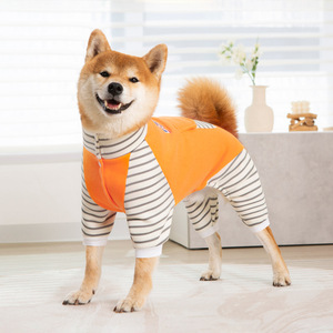 Combinaison pour chien à quatre pattes rayée moderne pour l'hiver, pour les grandes races comme le <span class=keywords><strong>Labrador</strong></span> et le <span class=keywords><strong>Golden</strong></span> <span class=keywords><strong>Retriever</strong></span> - Product Image 2
