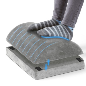Repose-pieds de bureau rectangulaire personnalisable, coussin surélevé en mousse à mémoire de forme, pour soulager le stress - Product Image 5