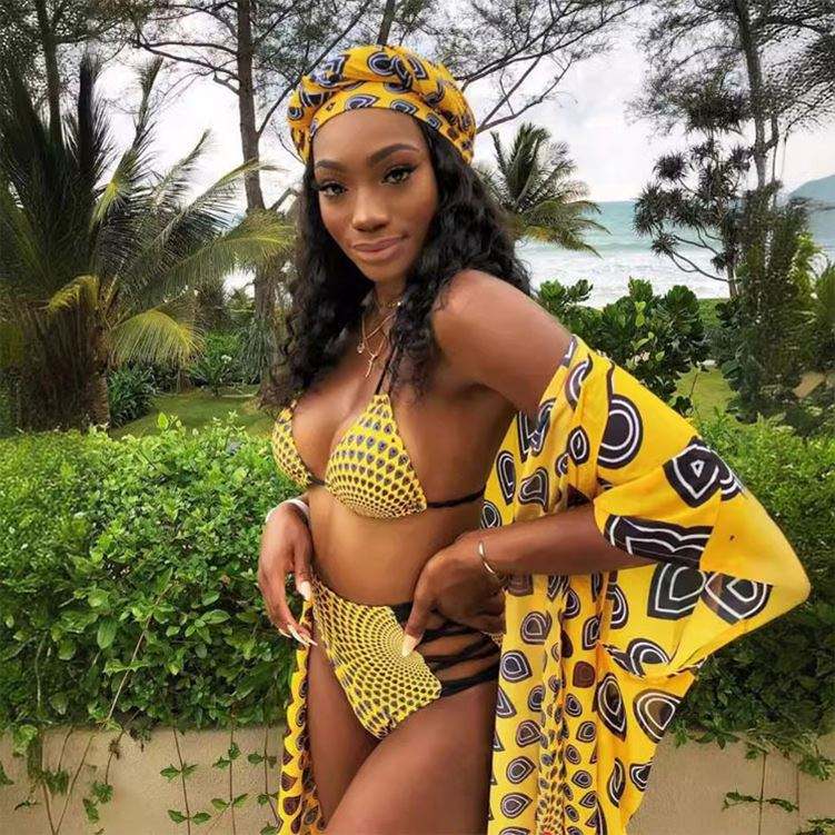 Plus Size Piece Bikini Set With Cover Up Shorts