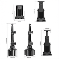 Support universel pour tablette et téléphone portable pour voiture, support de bouteille de boisson pour iPad, support pour smartphone, tablette mobile jusqu'à 11 pouces