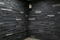 Panneaux muraux en pierre empilée artificielle en PU, modernes, imperméables, revêtement en pierre artificielle pour la décoration intérieure/extérieure de la salle de bain