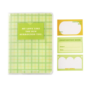 LABON – carnet à carreaux en PVC Transparent A5, carnet à couverture rigide, Journal intime, manuel de Style Ins, vente en gros - Product Image 5