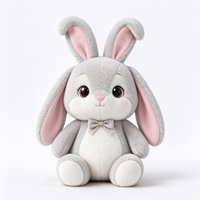 Ensemble de jouets en peluche animaux mignons, lapin, renard, panda, corgi, ours, koala en peluche personnalisés, en coton PP doux, vente en gros
