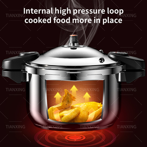 <span class=keywords><strong>Olla</strong></span> de <span class=keywords><strong>Presión</strong></span> de Acero Inoxidable TIANXING <span class=keywords><strong>a</strong></span> Prueba de Explosiones para Cocina Doméstica 5-16L con Doble Asa para Estufa de Inducción y Gas - Product Image 3
