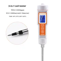 Nouveau testeur de conductivité portable 3-en-1 pour l'humidité du sol, TDS/EC/thermomètre