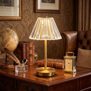 Lampe de bureau LED sans fil rechargeable à intensité variable tactile, portable, réglable, décoration d'intérieur, lampe de table en aluminium - Product Image 1