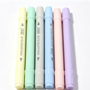 Wholesale School Highlighter <b>Pen</b> Fluorescent Marker Set Student Eye Protection No Odor 6-Color OEM Classroom Supply - Product Image 2