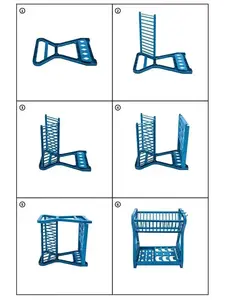 Égouttoir à vaisselle double couche pour cuisine, support de rangement multifonctionnel pour la maison, organisateur de séchage de la vaisselle - Product Image 6