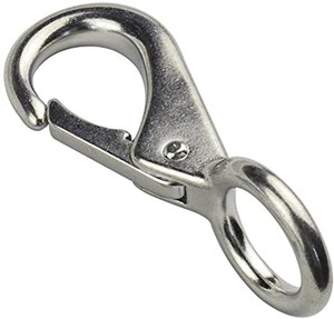Ventas de fábrica 304/316 Llavero de acero inoxidable Ojo <span class=keywords><strong>fijo</strong></span> Gancho a presión Mosquetón para monederos Cadena para mascotas Correas para perros Bolsas - Product Image 2